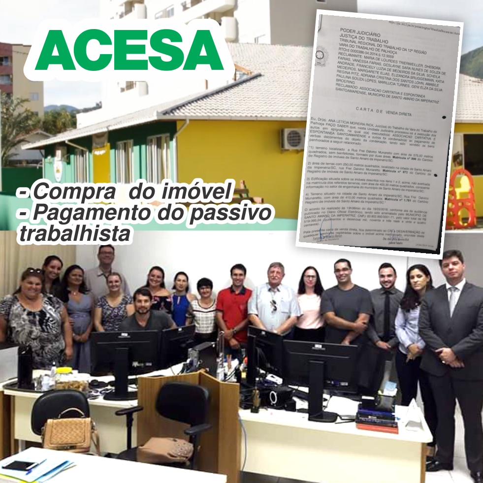 Terreno da ACESA é de todos os santoamarenses
