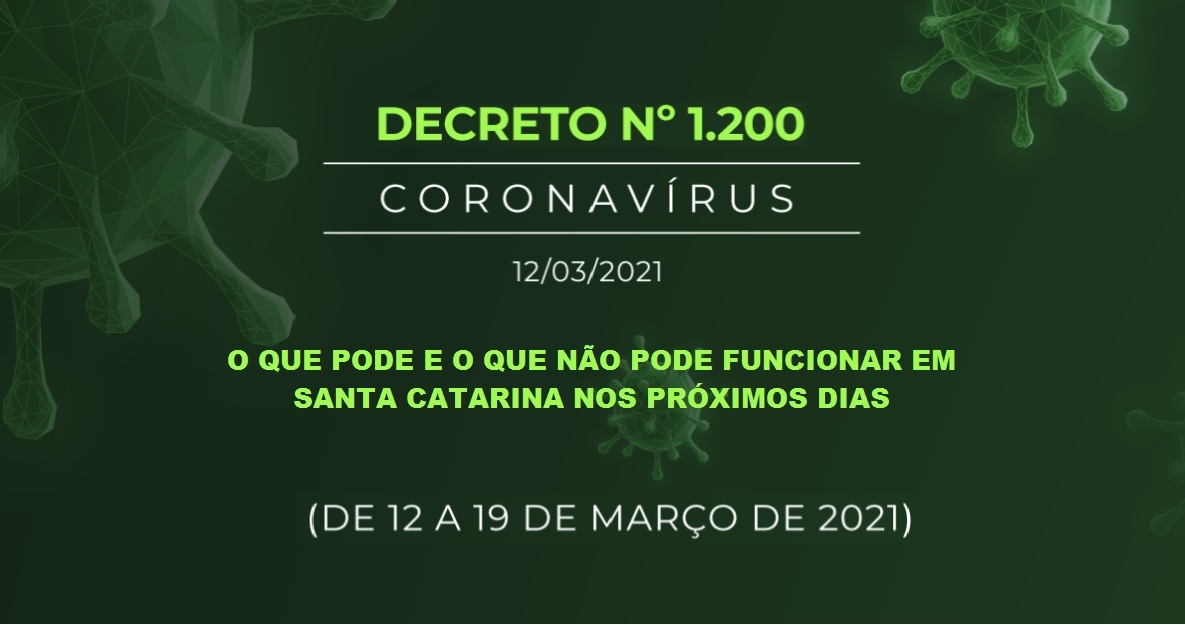 DECRETO Nº 1200 DO ESTADO DE SANTA CATARINA