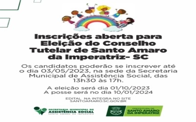 Edital no 001/CMDCA/2023 - INSCRIÇÕES ATÉ 03 DE MAIO Edital no 001/CMDCA/2023 - INSCRIÇÕES ATÉ 03 DE MAIO