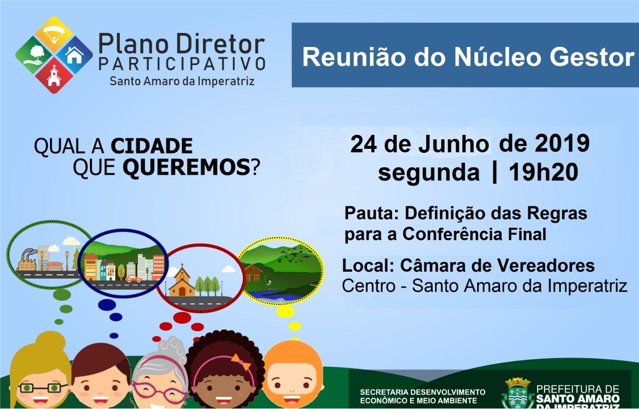 Convite Reunião do Núcleo Gestor - 24 de Junho de 2019