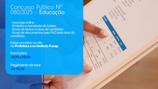 Concurso Público nº 080/2025 - Educação