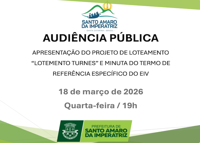 EDITAL 08 - 2026 AUDIÊNCIA PÚBLICA - LOTEAMENTO TURNES - PSP