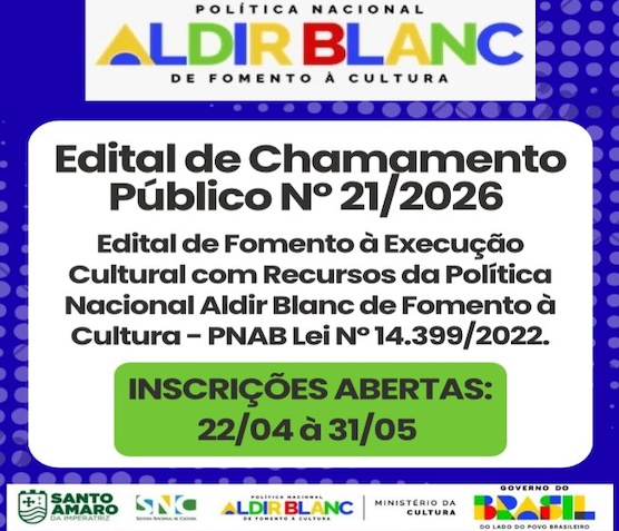 EDITAL DE CHAMAMENTO PÚBLICO Nº 21/2026