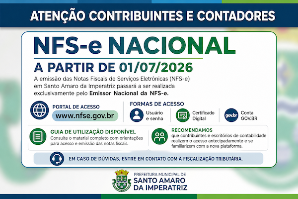 Emissão das Notas Fiscais de Serviços Eletrônicas