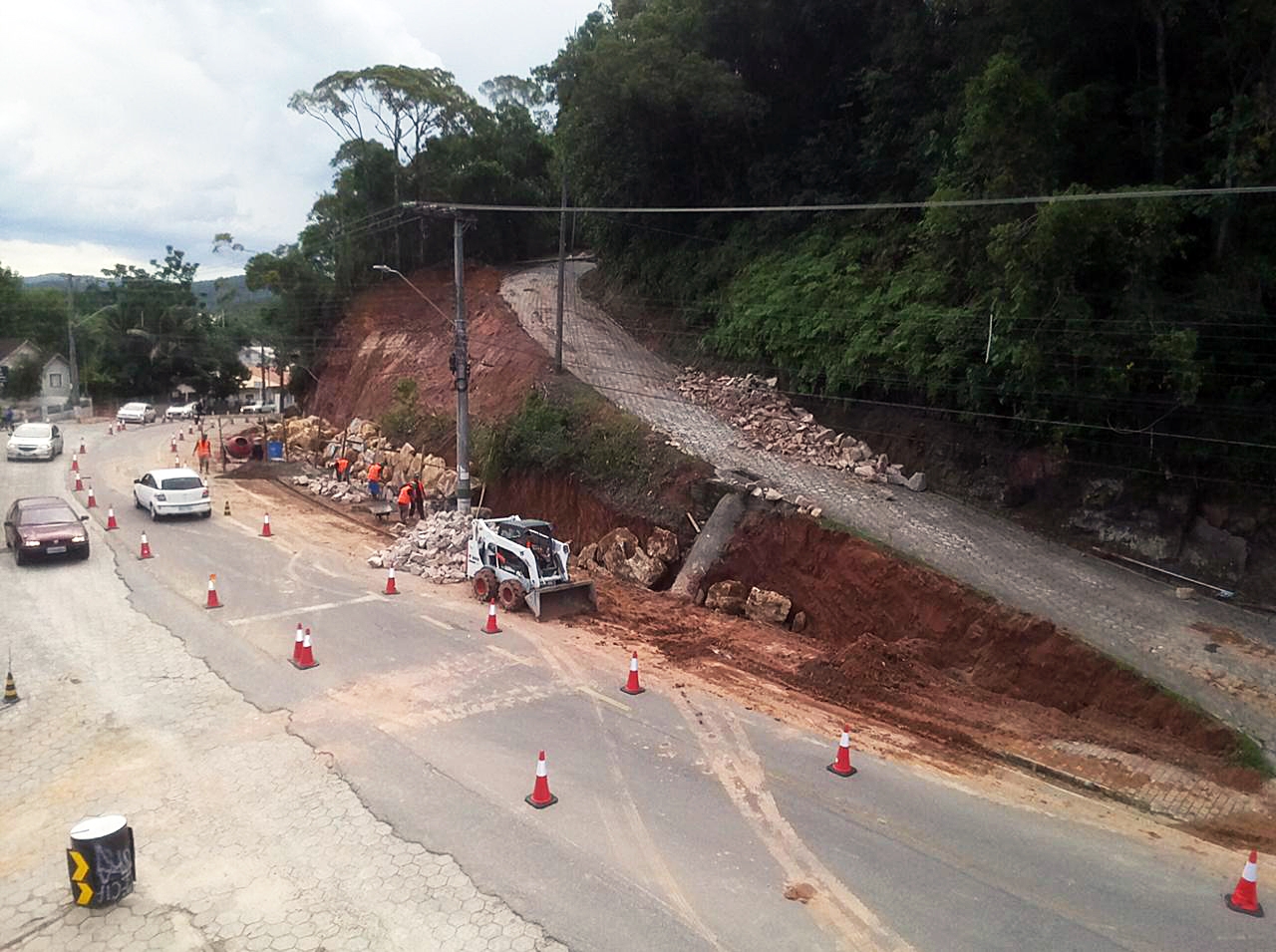 Obras na área central