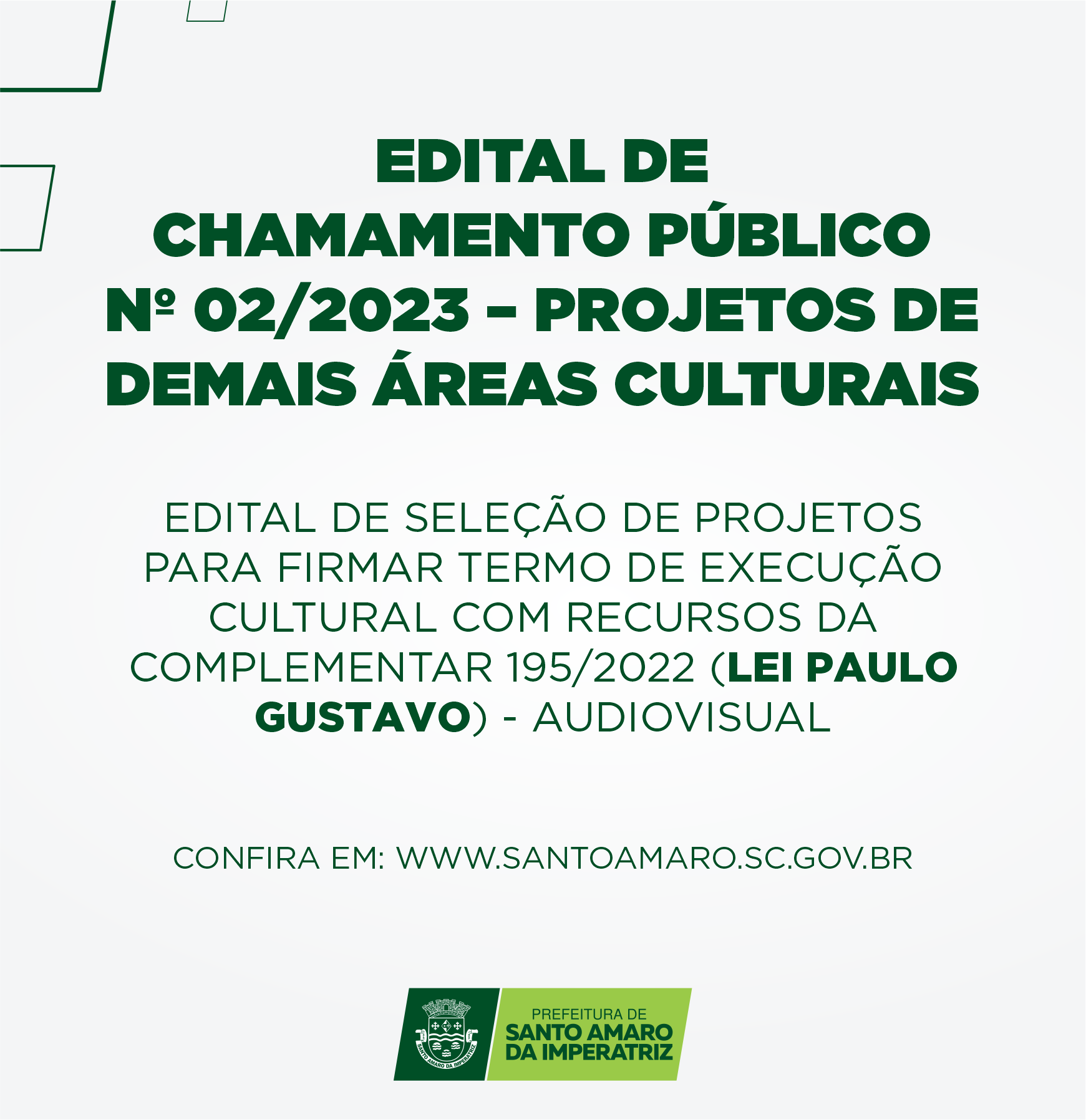 ADENDO MODIFICADOR EDITAL DE CHAMAMENTO PÚBLICO Nº 02/2023 – PROJETOS DE DEMAIS ÁREAS